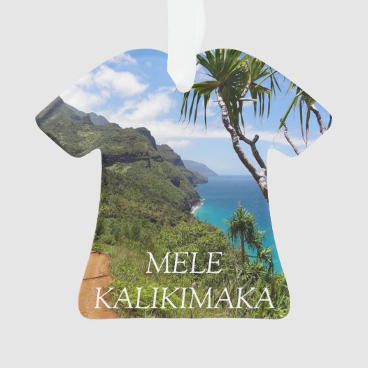 Mele Kalikimaka Merry Christmas Hawaii Keepake Ornament (Vorderseite)