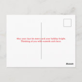 Mele Kalikimaka Merry Christmas Island Beach Style Postkarte (Rückseite)