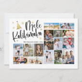 Mele Kalikimaka Modern Foto Collage Hawaiian (Vorderseite)