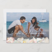 Mele Kalikimaka Modernes Foto Hawaiian  Feiertagskarte (Vorderseite)