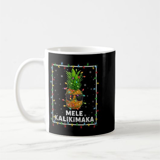 Mele Kalikimaka Ne Xmas Lights Hawaiian Christmas Kaffeetasse (Links)