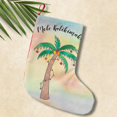 Mele Kalikimaka Palm Tree Kleiner Weihnachtsstrumpf