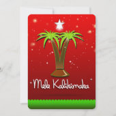 Mele Kalikimaka Palme Tree für Weihnachten Einladung (Vorderseite)