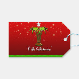 Mele Kalikimaka Palme Tree für Weihnachten Geschenkanhänger