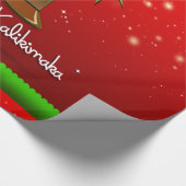 Mele Kalikimaka Palme Tree für Weihnachten Geschenkpapier (Ecke)