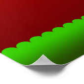 Mele Kalikimaka Palme Tree für Weihnachten Poster (Ecke)