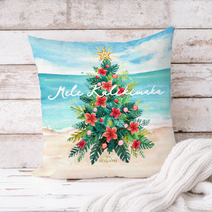 Mele Kalikimaka Palme Tropische Weihnachtsdekorati Kissen