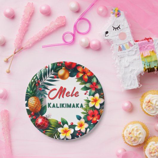 Mele Kalikimaka Pappteller (Party)