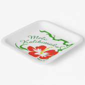 Mele Kalikimaka Pappteller (Gewinkelt)