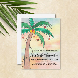 Mele Kalikimaka Party Einladung Postcard