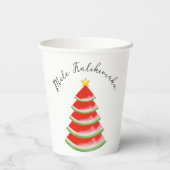 Mele Kalikimaka-Party Pappbecher (Rückseite)