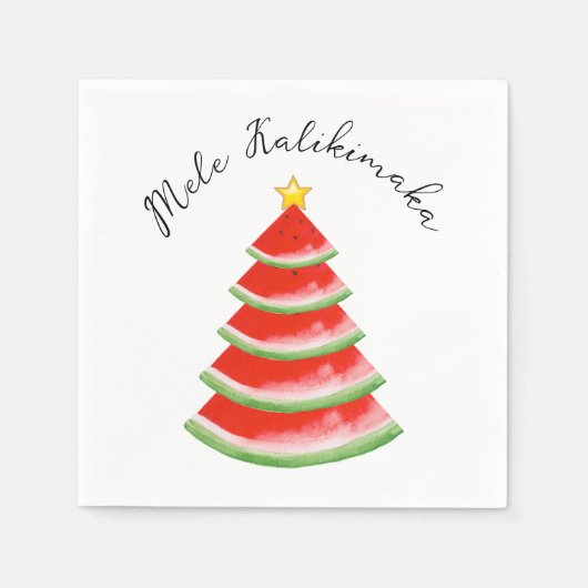 Mele Kalikimaka-Party Serviette (Vorderseite)