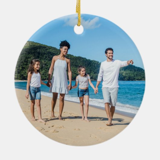 Mele Kalikimaka Personalisierte Weihnachtsdekorati Keramik Ornament (Hinten)