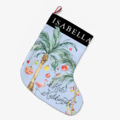 Mele Kalikimaka Personalisierter Strumpf zu Weihna Großer Weihnachtsstrumpf (Vorderansicht (hängend))