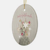 Mele Kalikimaka Pine, Personalisierte Weihnachten Keramik Ornament (Links)