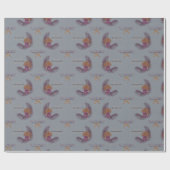 Mele Kalikimaka Plum, Zuckerpflaume Geschenkpapier (Flach)