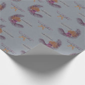 Mele Kalikimaka Plum, Zuckerpflaume Geschenkpapier (Ecke)