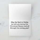 Mele Kalikimaka Plumeria Feiertagskarte (Innenseite)