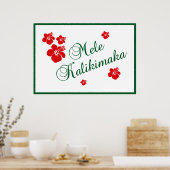 Mele Kalikimaka Poster (Küche)