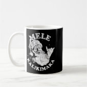 Mele Kalikimaka Retro Hawaii Santa Aloha Christmas Kaffeetasse (Links)