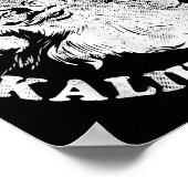 Mele Kalikimaka Retro Hawaii Santa Aloha Christmas Poster (Ecke)