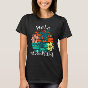 Mele Kalikimaka Retro Hawaii Weihnachten T-Shirt