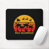 Mele Kalikimaka Retro Hawaiian Christmas Family Va Mousepad (Mit Mouse)