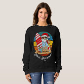 Mele Kalikimaka Retro Hawaiianische Weihnachten im Sweatshirt (Vorne ganz)