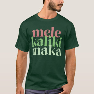 Mele Kalikimaka Retro Weihnachten Moderne Hawaiian T-Shirt