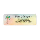 Mele Kalikimaka Return Address Label (Vorne)