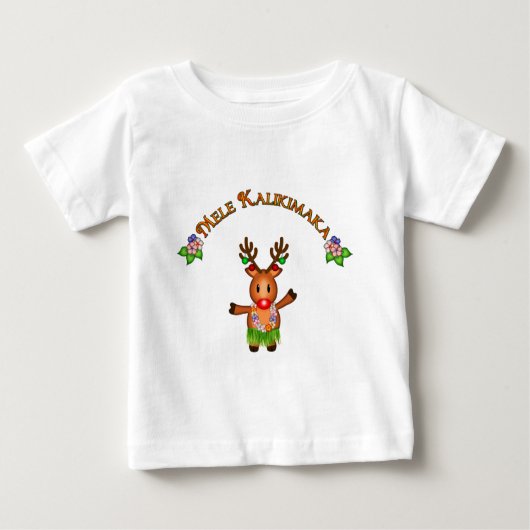 Mele Kalikimaka Rotwild Baby T-shirt (Vorderseite)
