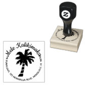 Mele Kalikimaka Rücksendeadresse Kautschuk Briefma Gummistempel (Stempel)