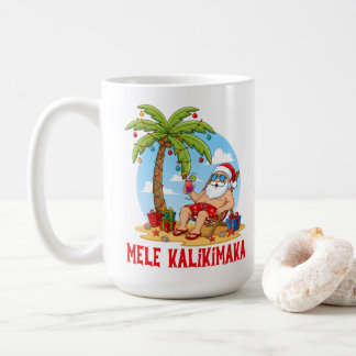 Mele Kalikimaka Santa Christmas Kaffeetasse