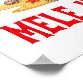 Mele Kalikimaka Santa Christmas Poster (Ecke)