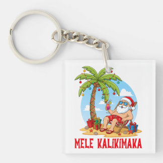 Mele Kalikimaka Santa Christmas Schlüsselanhänger