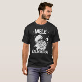 Mele Kalikimaka Santa Claus Shaka Hawaiian Christm T-Shirt (Vorne ganz)