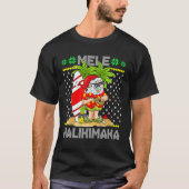 Mele Kalikimaka Santa Claus Surfer Guitar Hawaiian T-Shirt (Vorderseite)