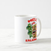 Mele Kalikimaka Santa Claus Tiki Kaffeetasse (VorderseiteRechts)