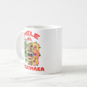 Mele Kalikimaka Santa Claus Tiki Kaffeetasse (Vorderseite Links)