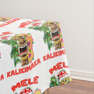 Mele Kalikimaka Santa Claus Tiki Tischdecke