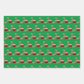 Mele Kalikimaka, Santa Dog und Weihnachts-Feuerpla Geschenkpapier Set (Vorderseite 3)