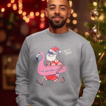 Mele Kalikimaka Santa Flamingo Christmas Abaway Sweatshirt<br><div class="desc">Hast du vor, zu Weihnachten nach Hawaii zu reisen? Vergessen Sie nicht, den Einheimischen ein frohes Weihnachtsfest mit diesem lustigen und einzigartigen tropischen Abschlag für die Weihnachtszeit zu wünschen. Mit der Phrase Mele Kalikimaka, was frohe Weihnachten bedeutet. Das perfekte Geschenk für jeden, der zu Weihnachten in Hawaii Urlaub macht oder...</div>