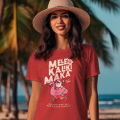 Mele Kalikimaka Santa Flamingo Christmas Abaway T T-Shirt