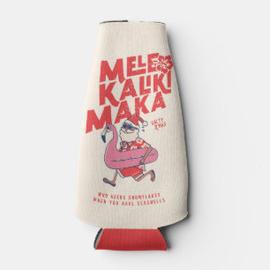 Mele Kalikimaka Santa Flamingo Christmas Getaways Flaschenkühler