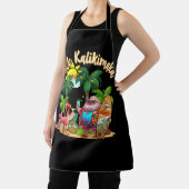 Mele Kalikimaka Santa Flamingo Tropical Christmas Schürze (InSitu)