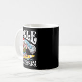 Mele Kalikimaka Santa Surfing Hawaii Christmas  Kaffeetasse (Vorderseite Links)