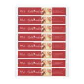 Mele Kalikimaka Script Weihnachts-Foto-Adresse (Bogen)