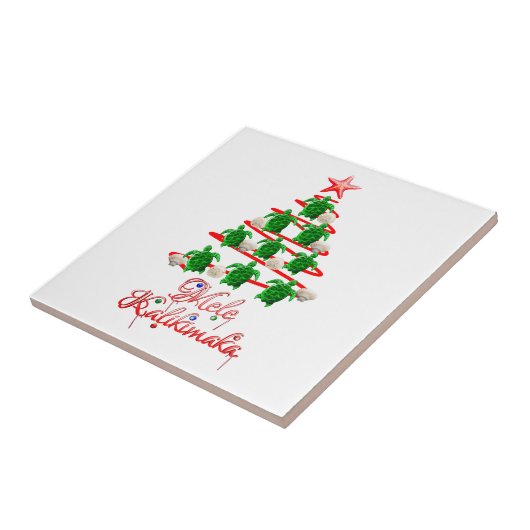 Mele Kalikimaka Sea Turtles Fliese (Seite)