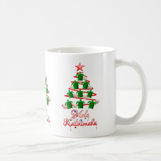 Mele Kalikimaka Sea Turtles Kaffeetasse (Rechts)