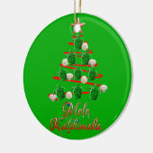 Mele Kalikimaka Sea Turtles Keramik Ornament (Links)